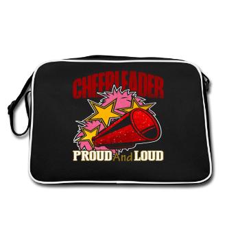 Cheerleader Proud And Loud - Retro Bag - black/white - Back