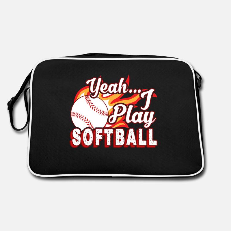 Yeah I Play Softball Retro Bag