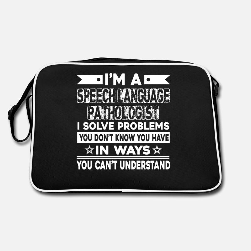 Speech Language Pathologist I Solve Problems Retro Bag