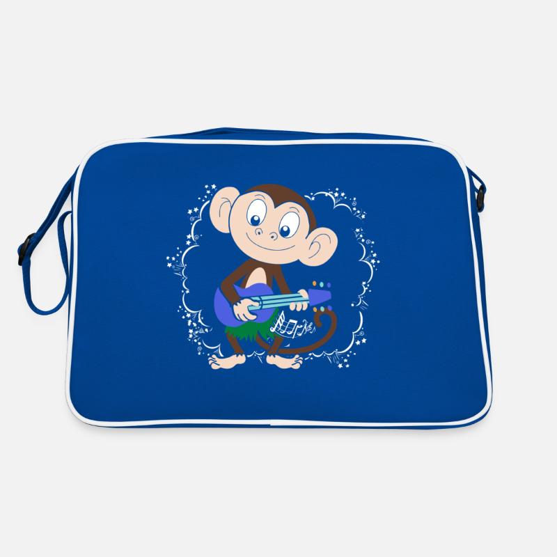 Sock Monkey Plays Ukulele Hula Retro Bag