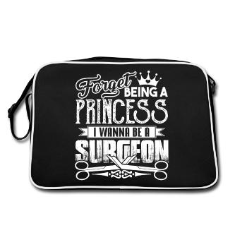Surgeon I Want To Be A Surgeon - Retro Bag - black/white - Back