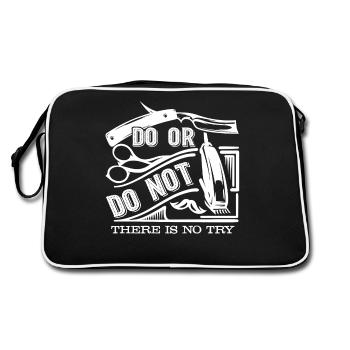 Barber Do Or Do Not - Retro Bag - black/white - Back