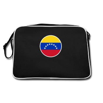 Venezuela Drapeau vénézuélien Vénézuéliens - Sac Retro - noir/blanc - Dos