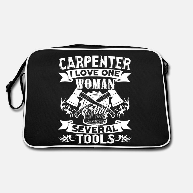 Carpenter Loves Several Tools Retro Bag