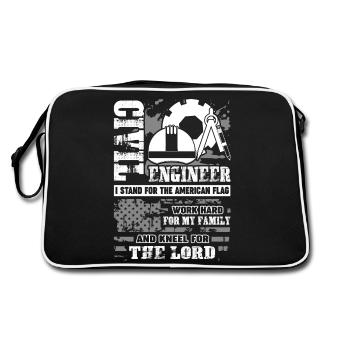 Civil Engineer Proud Civil Engineer - Retro Bag - black/white - Back