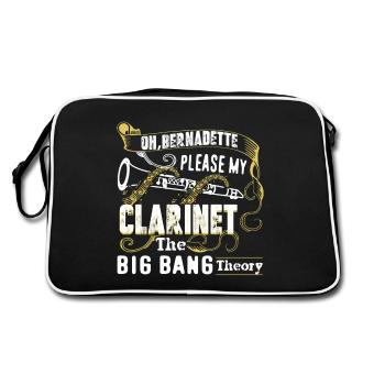 Please My Clarinet The Big Band Theory - Retro Bag - black/white - Back