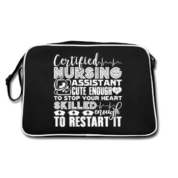 CNA Skilled CNA - Retro Bag - black/white - Back