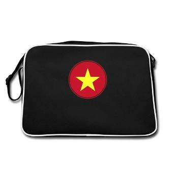 Vietnam Drapeau vietnamien - Sac Retro - noir/blanc - Dos