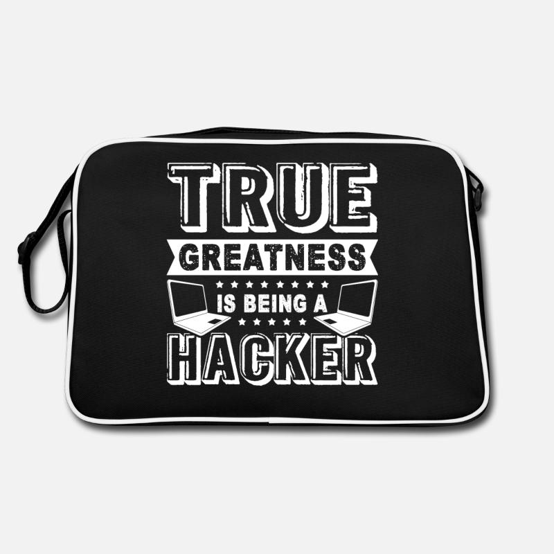 Hacker True Greatness Is Being Hacker Retro Bag