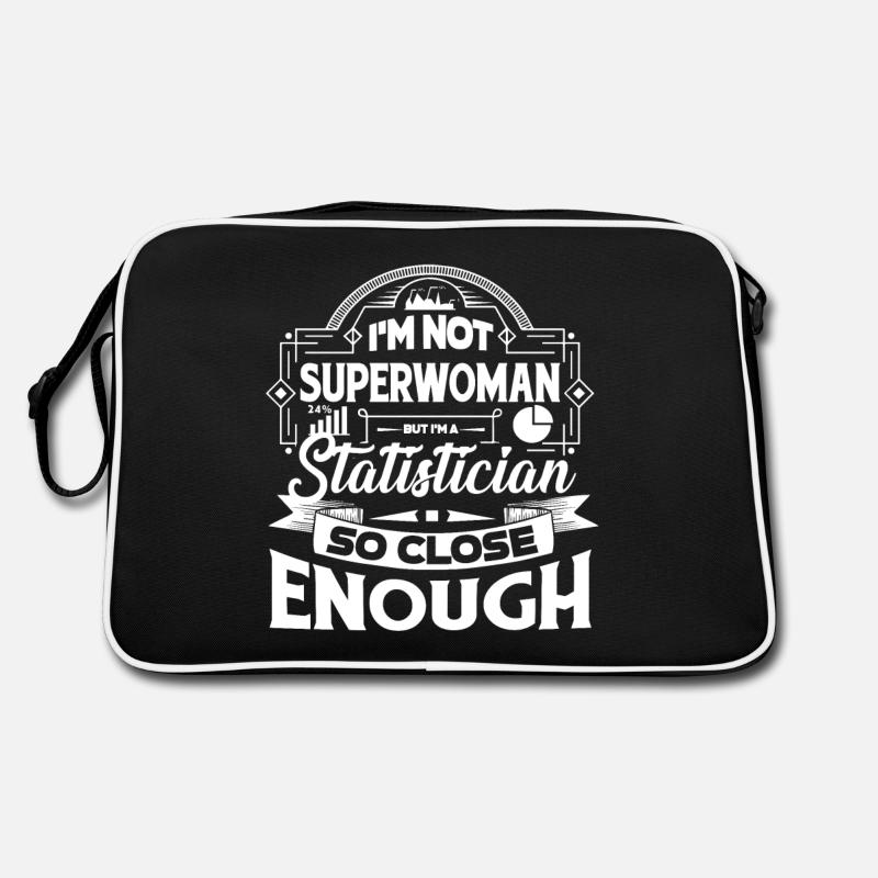 Statistician So Close Enough Retro Bag
