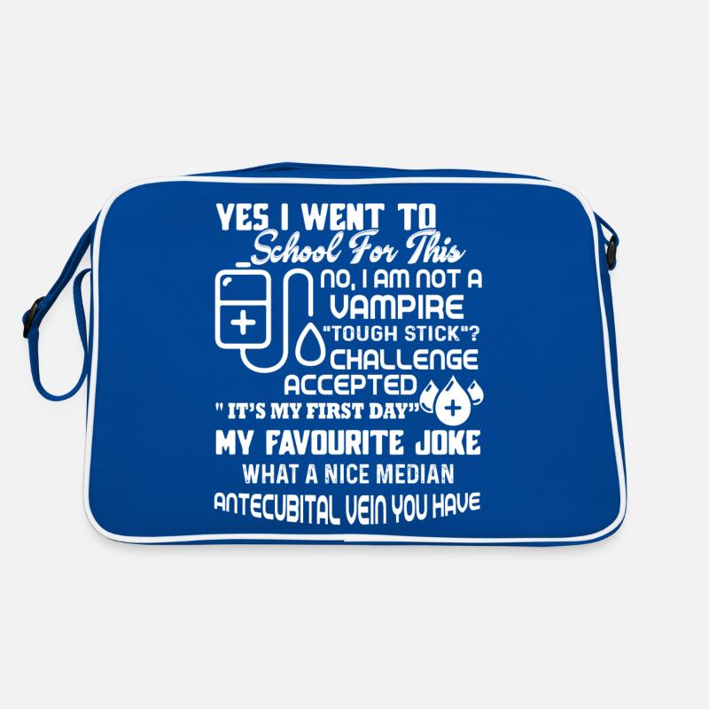 Phlebotomist Not A Vampire Retro Bag