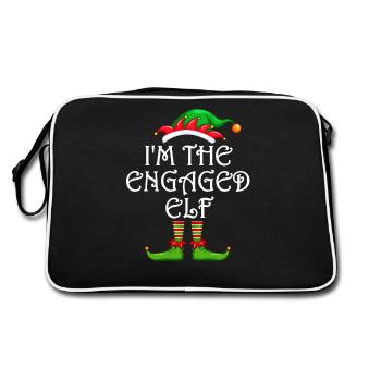 Je suis le lutin fiancé Chemise assortie à la famille - Sac Retro - noir/blanc - Dos