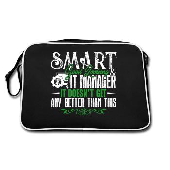 IT Manager Smart Good Looking IT Manager - Retro Bag - black/white - Back