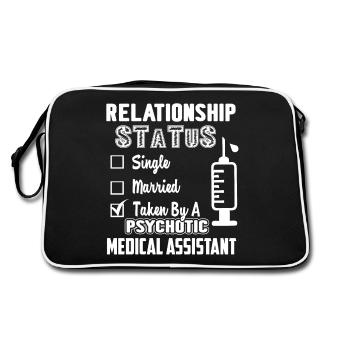 Medical Assistant Relationship - Retro Bag - black/white - Back
