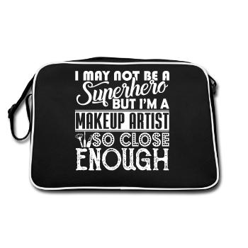 Makeup Artist I am A Makeup Artist - Retro Bag - black/white - Back