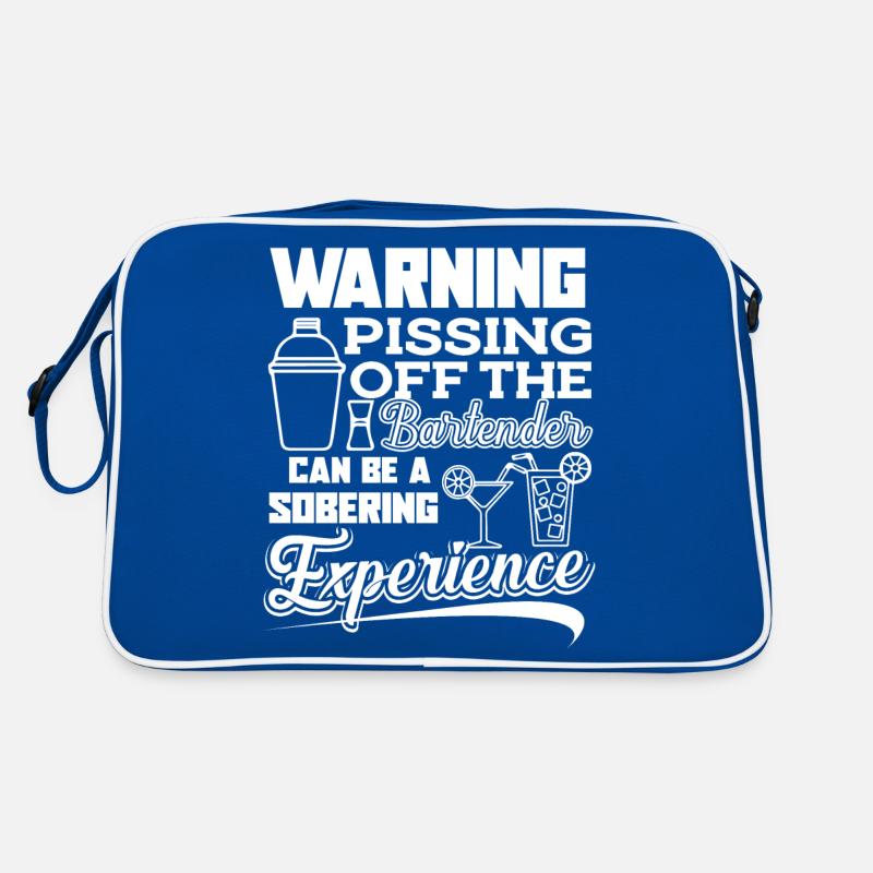 Bartender Pissing Off The Bartender Retro Bag