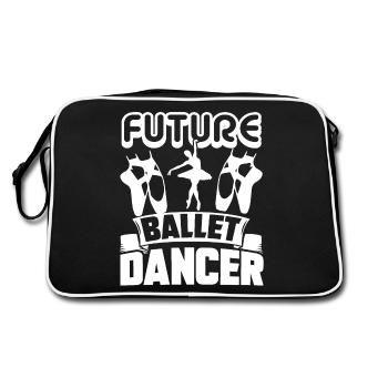 Ballet Dancer Future Ballet Dancer - Retro Bag - black/white - Back