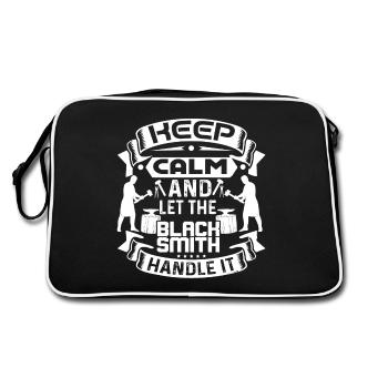 Blacksmith Let The Blacksmith Handle It - Retro Bag - black/white - Back