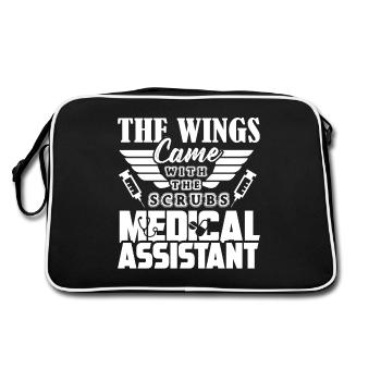 Medical Assistant Came With The Scrubs - Retro Bag - black/white - Back