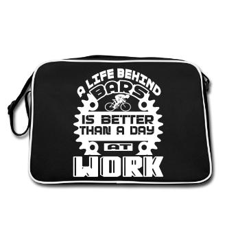 Bicycle Bicycle A Life Behind Bars - Retro Bag - black/white - Back