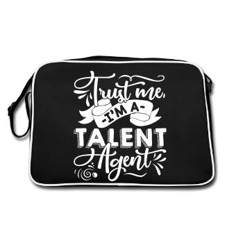 Talent Agent Trust Me I am A Talent Agent - Retro Bag - black/white - Back