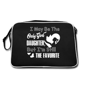 Mother's Day I May be The God Daughter - Retro Bag - black/white - Back