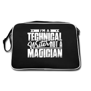 Technical Writer I am A Technical Writer - Retro Bag - black/white - Back