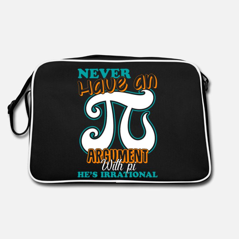 Pi Day Never Argument With Pi Retro Bag