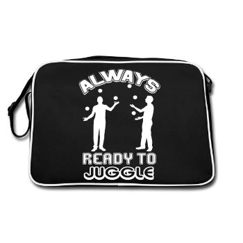 Juggling Always Ready to Juggle - Retro Bag - black/white - Back
