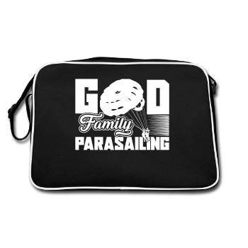 God Family Parasailing - Retro Bag - black/white - Back