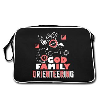 Orienteering God Family Orienteering - Retro Bag - black/white - Back