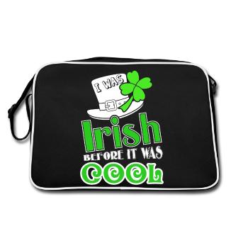 St Patrick's Day Irish Before It Was Cool - Retro Bag - black/white - Back