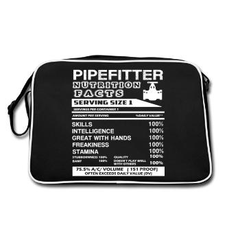 Pipefitter Nutrition Facts - Retro Bag - black/white - Back