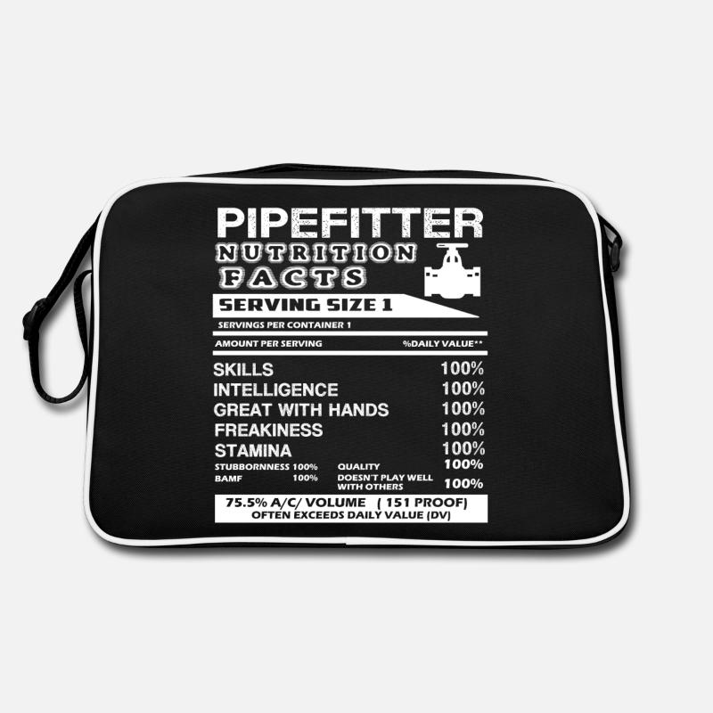 Pipefitter Nutrition Facts Retro Bag