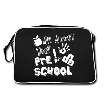 All About That Preschool Teacher - Retro Bag - black/white - Back