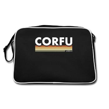 Corfu Greece Greek Greek - Retro Bag - black/white - Back