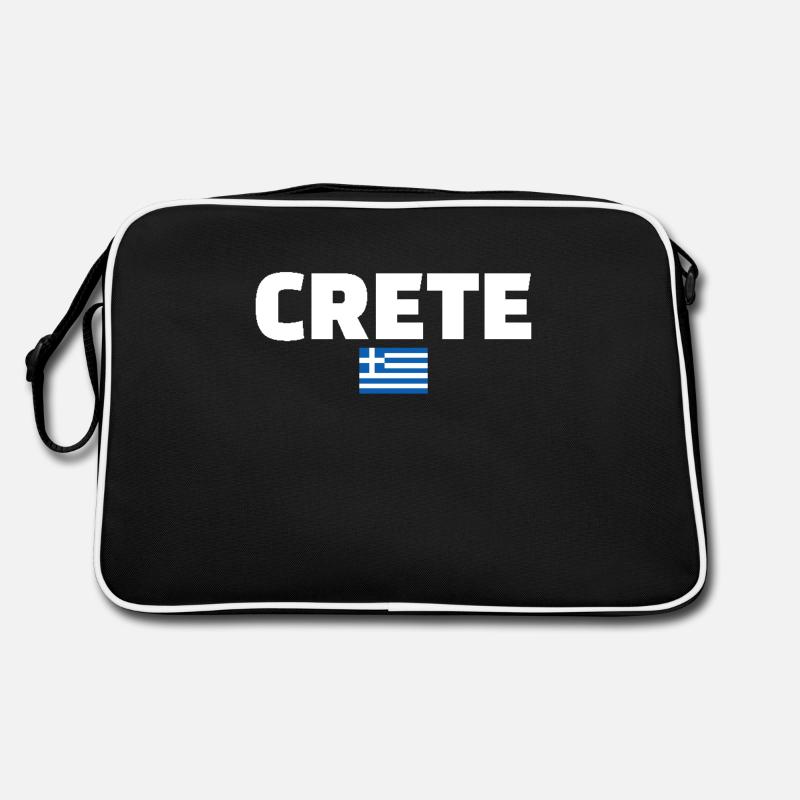Crète Grèce Drapeau grec Grec Sac Retro