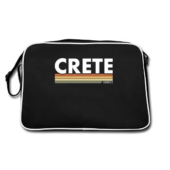 Crete Greece Greek Greek - Retro Bag - black/white - Back