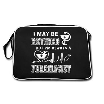 Pharmacist Always A Pharmacist - Retro Bag - black/white - Back