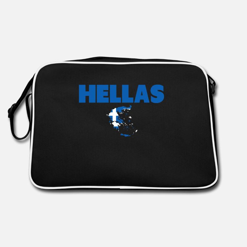 Hellas Grèce Carte Drapeau grec Sac Retro