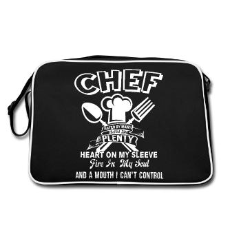 Chef Hated By Many - Retro Bag - black/white - Back