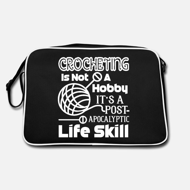 Crocheting Is A Life Skill Retro Bag