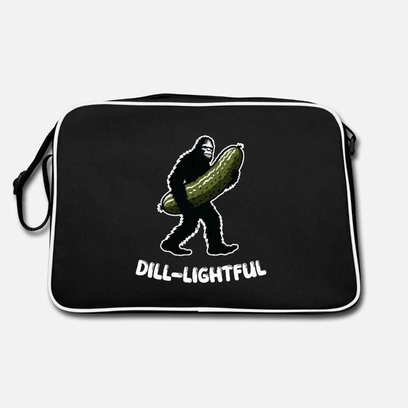 Dill-lightful Pickle Dill Bigfoot Sasquatch Sungl Retro Bag