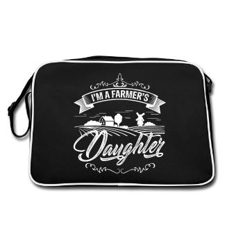 Father's Day I am A Farmer's Daughter - Retro Bag - black/white - Back