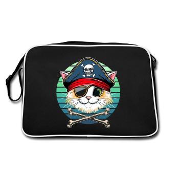 Carnaval Chat Pirate Costume Enfants Alaaf Helau - Sac Retro - noir/blanc - Dos