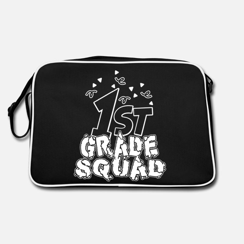 1st Grade Teacher 1st Grade Squad Retro Bag