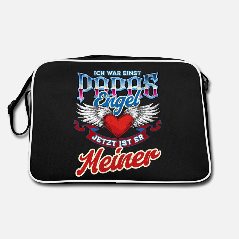 Papa Gedenk Design - Ich war einst Papas Engel Retro Tasche