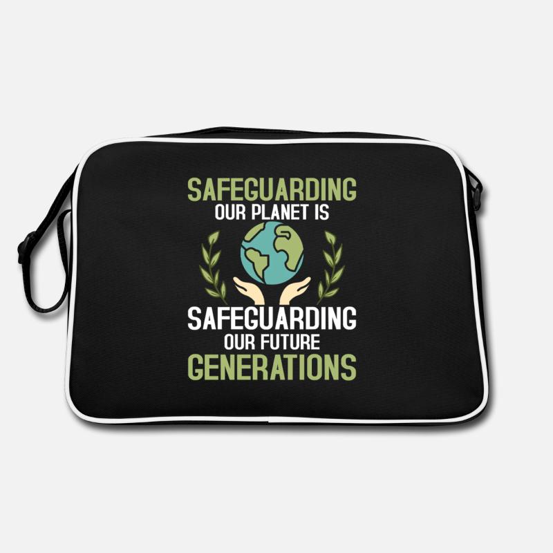 Safeguarding Our Planet Planet Environmental Eart Retro Tasche