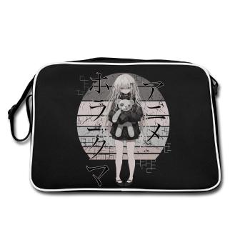 Anime fille japonais cosplay manga kawaii - Sac Retro - noir/blanc - Dos