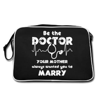 Doctor Be The Doctor - Retro Bag - black/white - Back